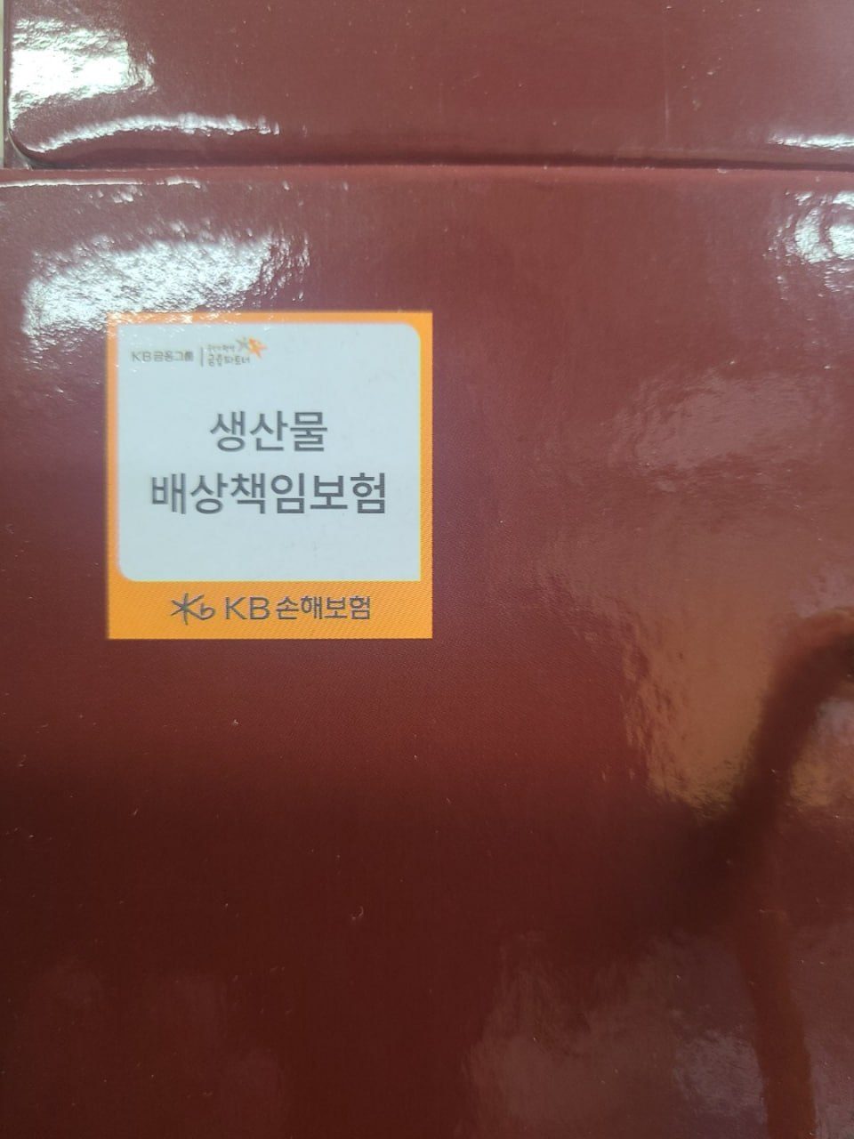 생산물 배상책임보험 가입(KB손해보험)
